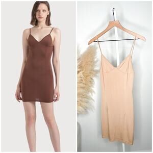 I.AM.GIA Mini Slip Dress Medium Nude Cream Tan